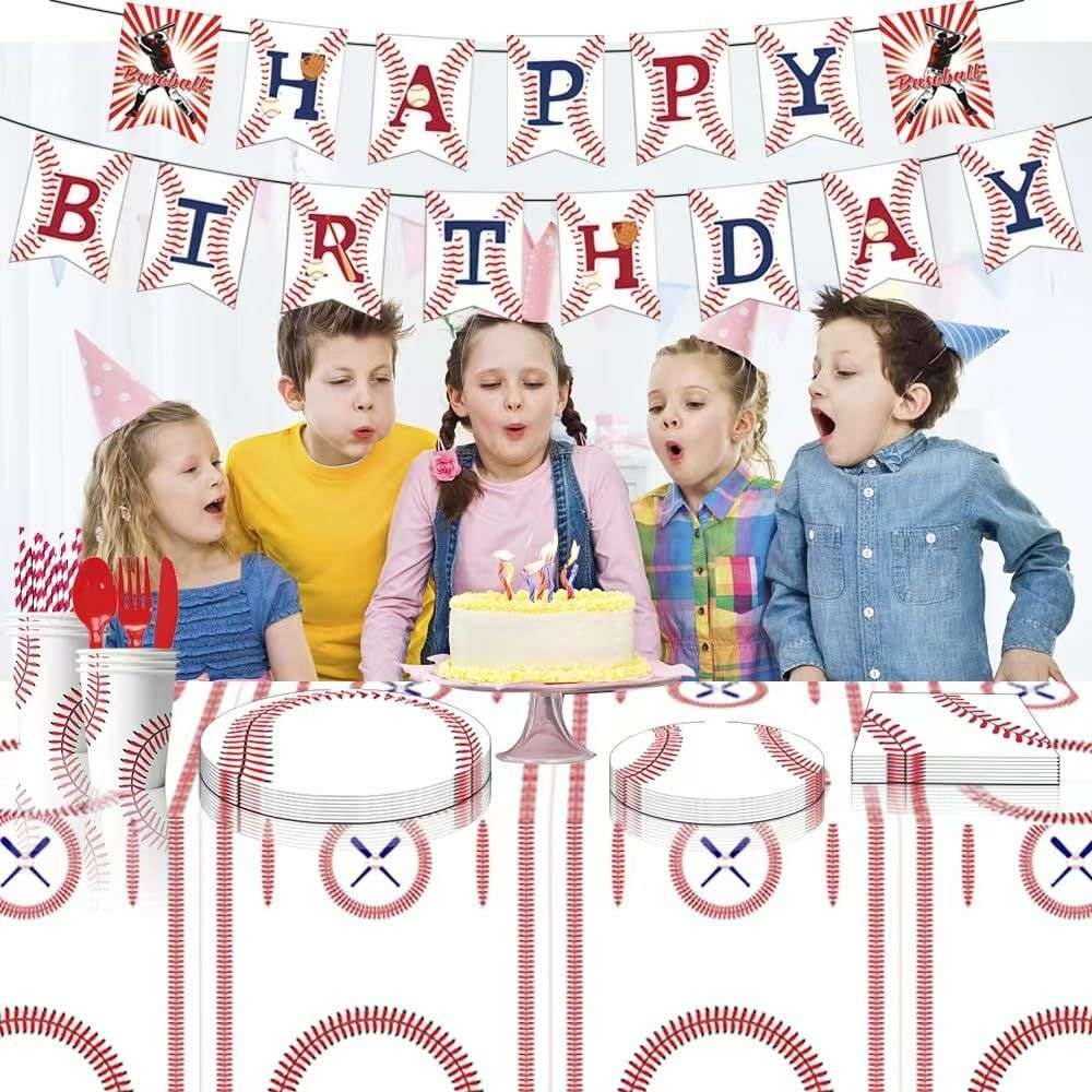 Baseball Birthday Party Decorations Kit