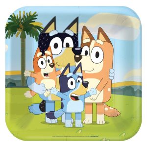 Bluey Birthday Party Supplies - 9 Bluey Plates