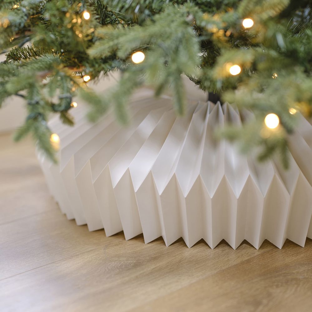 Christmas Tree White Honeycomb Skirt Decoration