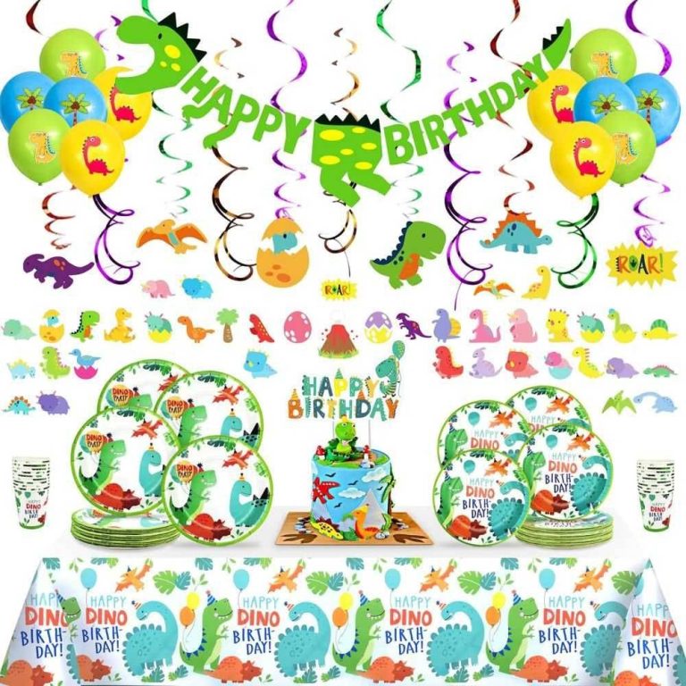 Cute Dinosaur Birthday Party Supplies Decoration