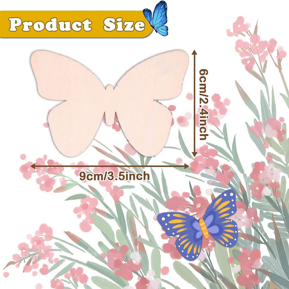 DIY Handmade Butterfly Wooden Hanging Decorations