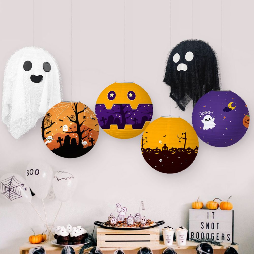 DIY Handmade Paper Lantern Decorations Halloween Home Decor
