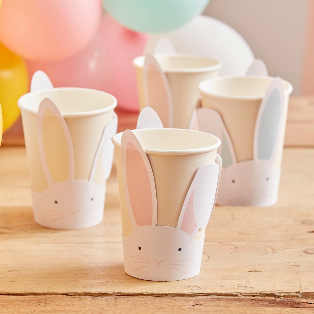Easter Egg Hunt Decorations Bunny Paper Cups