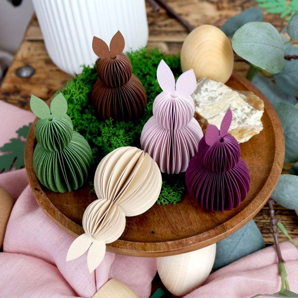 Easter bunny paper honeycomb decorations