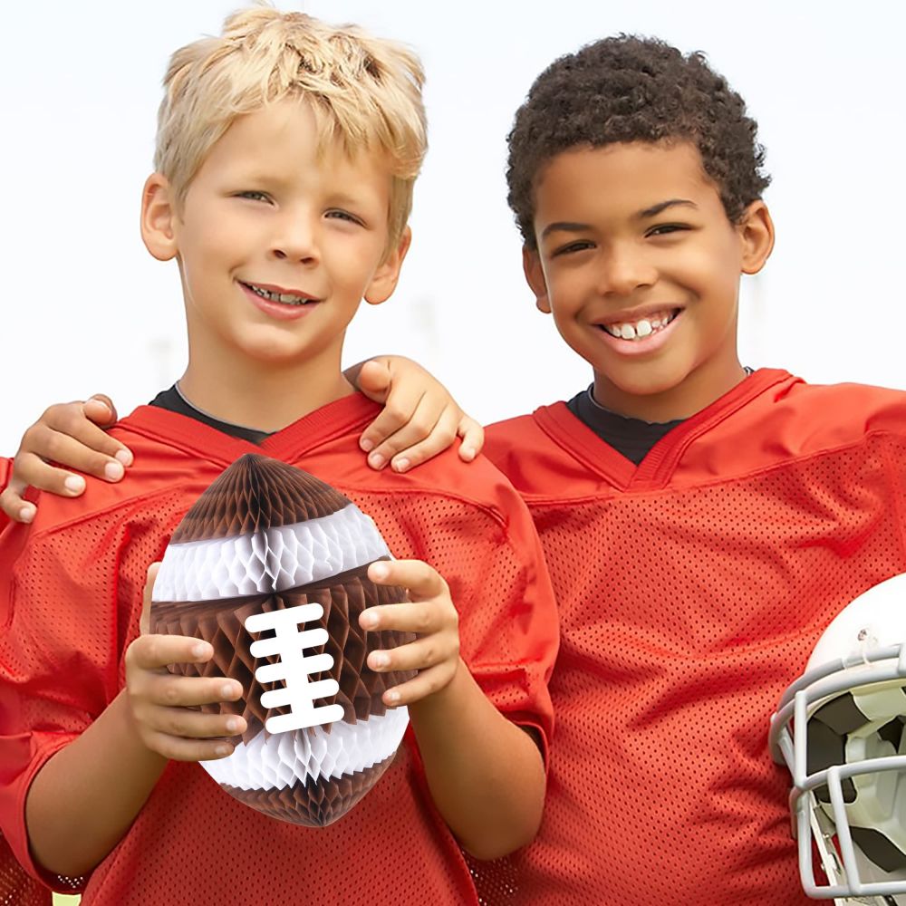 Football Party Honeycomb Decorations 3D Football decor for kids