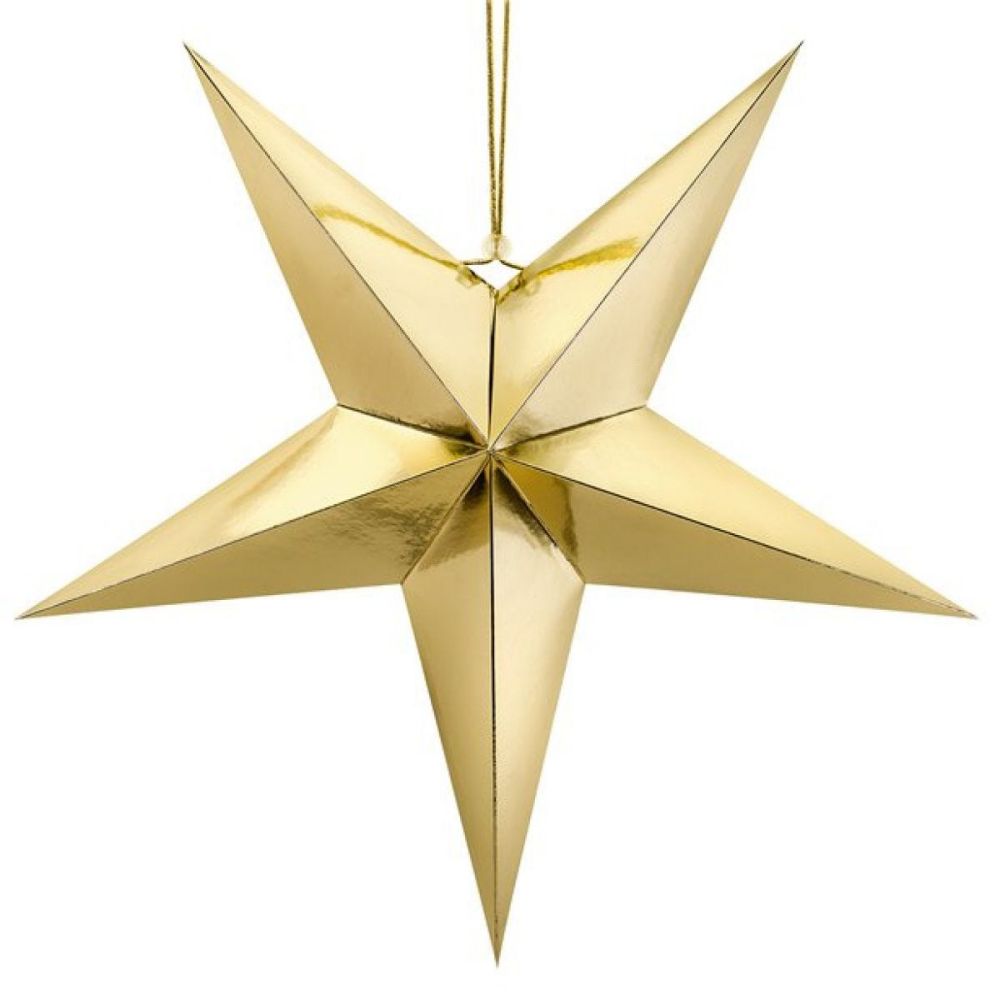 Gold Paper Star Decorations Party Decorations