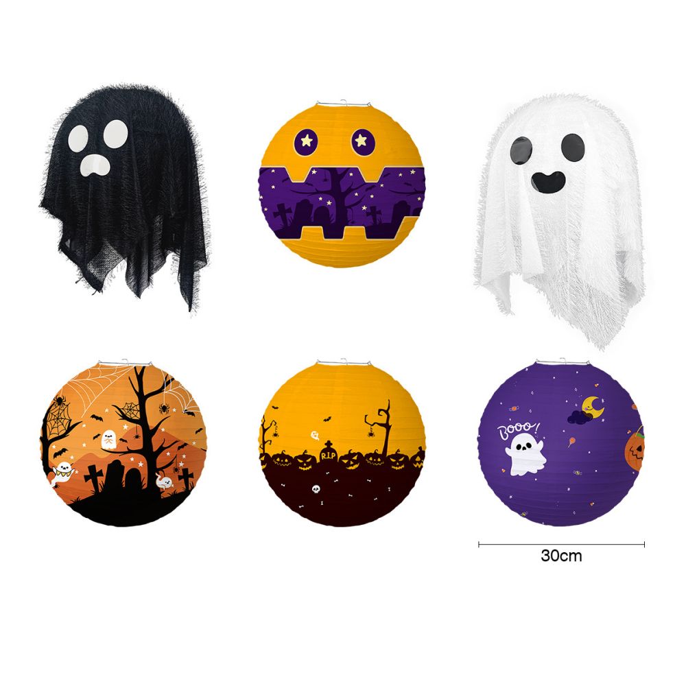 Halloween DIY Handmade Paper Lantern Decorations Size