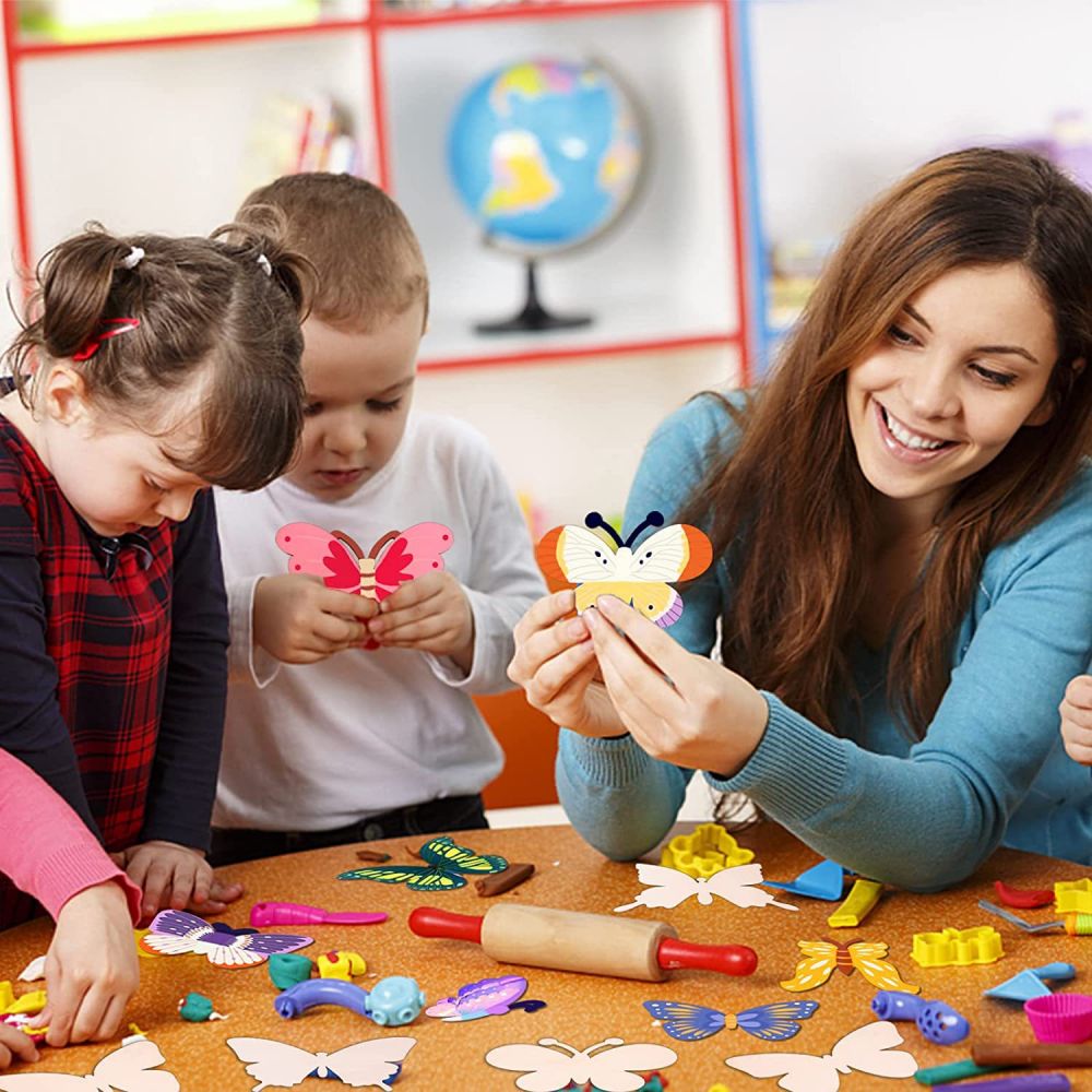 Kids DIY Handmade Butterfly Wooden Decorations