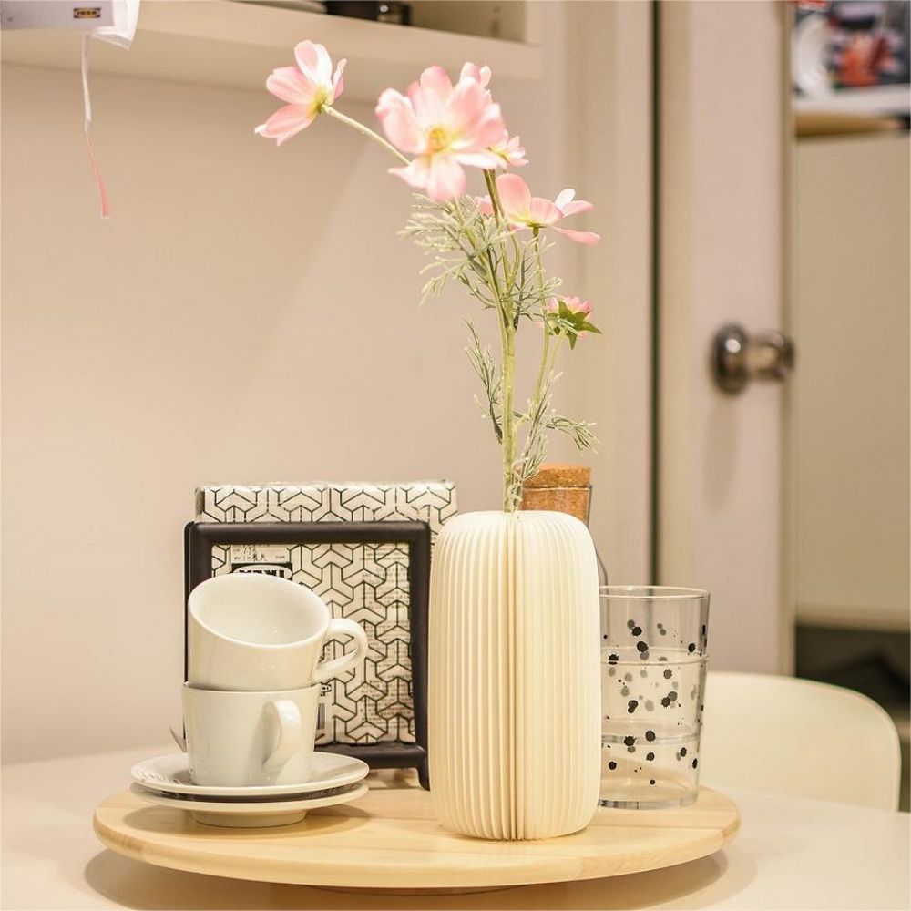 Kraft Paper Vase Honeycomb Folding Craft Gift Paper Vase