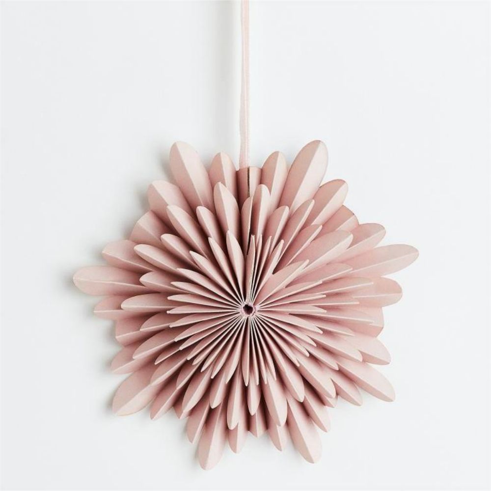 Paper Christmas decoration Light pink