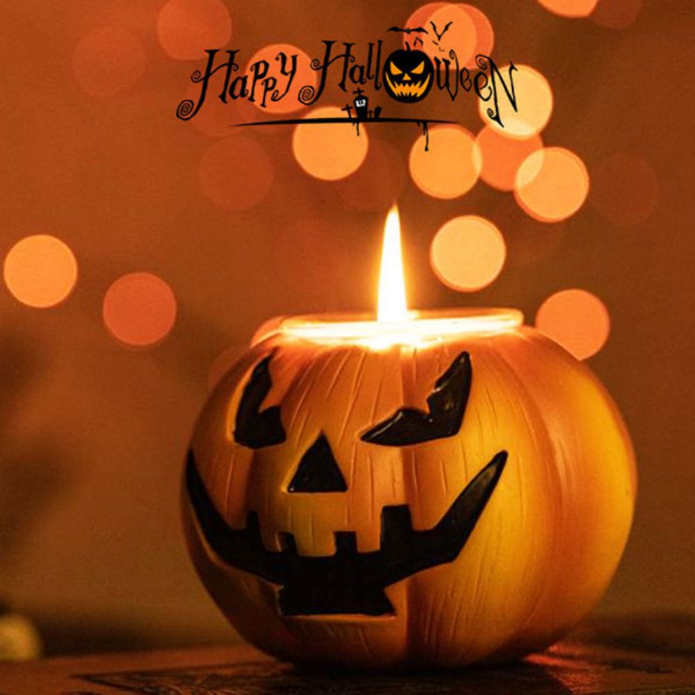 Pumpkin Candle Holder Halloween Party Decorations