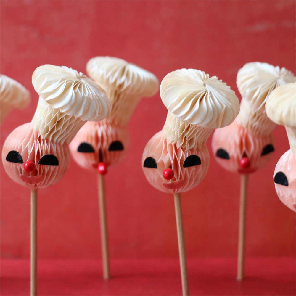 Vintage Honeycomb Chef Picks Cake Toppers
