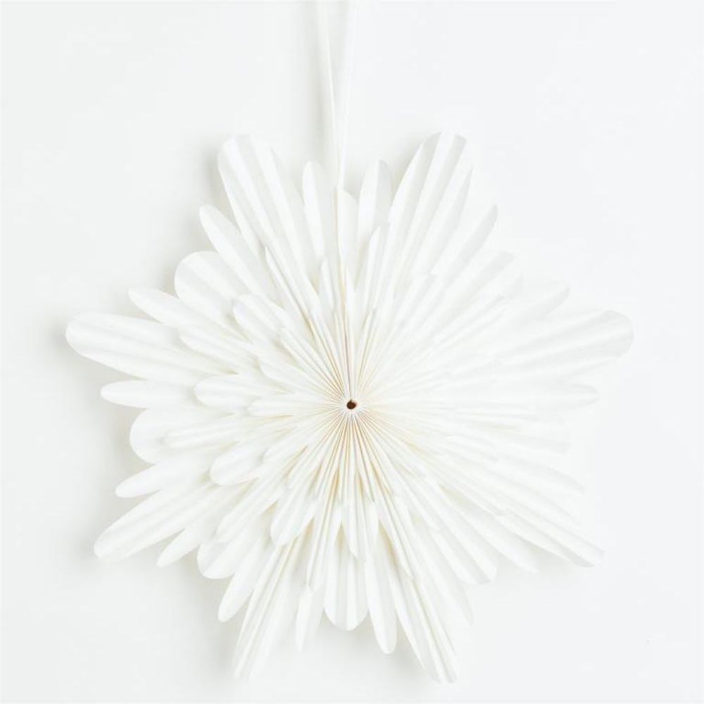 White Paper Christmas decoration Paper Fans for Hanging Home Decor