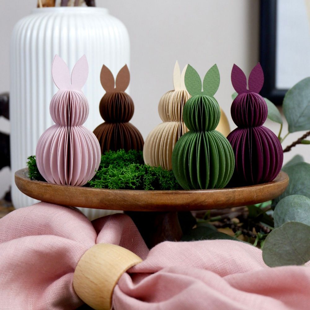 colorful bunny honeycomb ball paper decorations