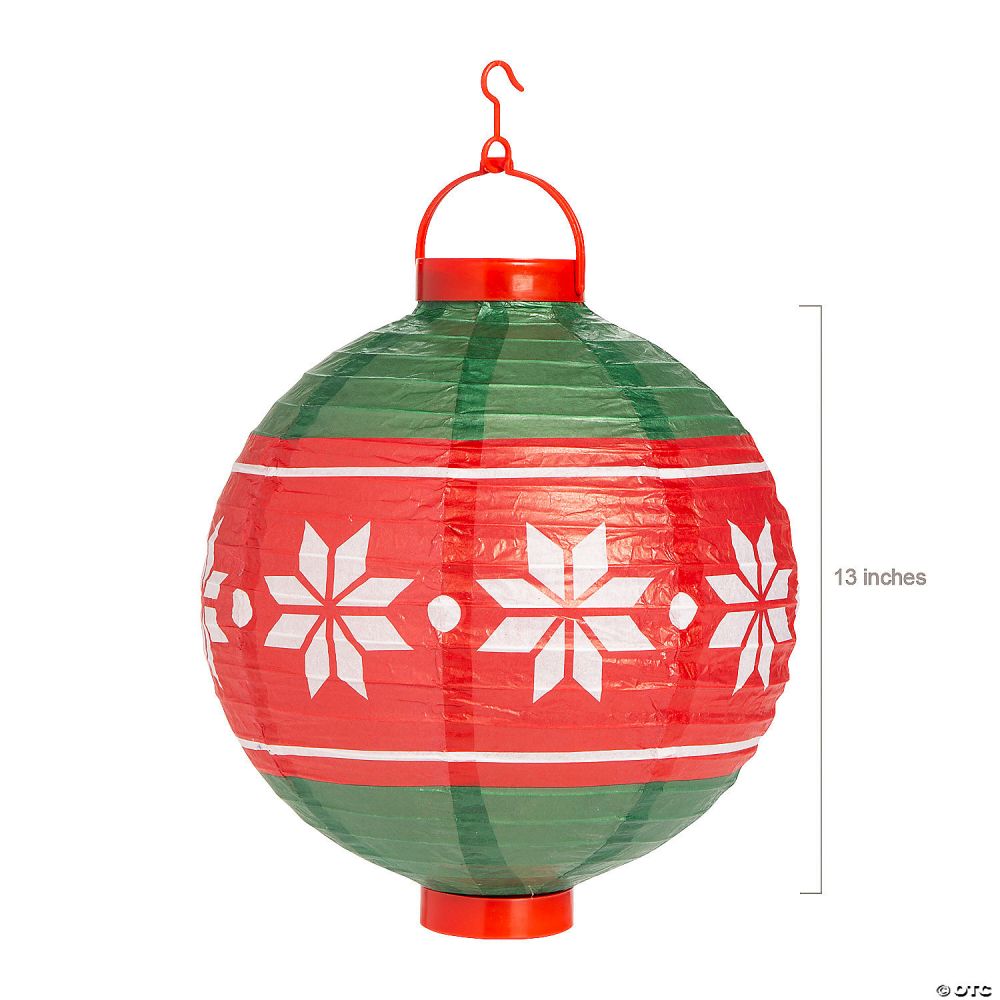 light up christmas ornamenthanging-paper-lanterns