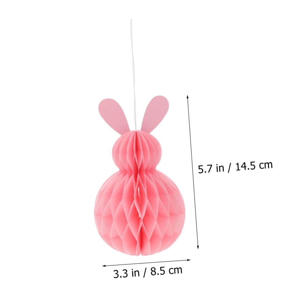 size information for pink bunny paper honeycpmb