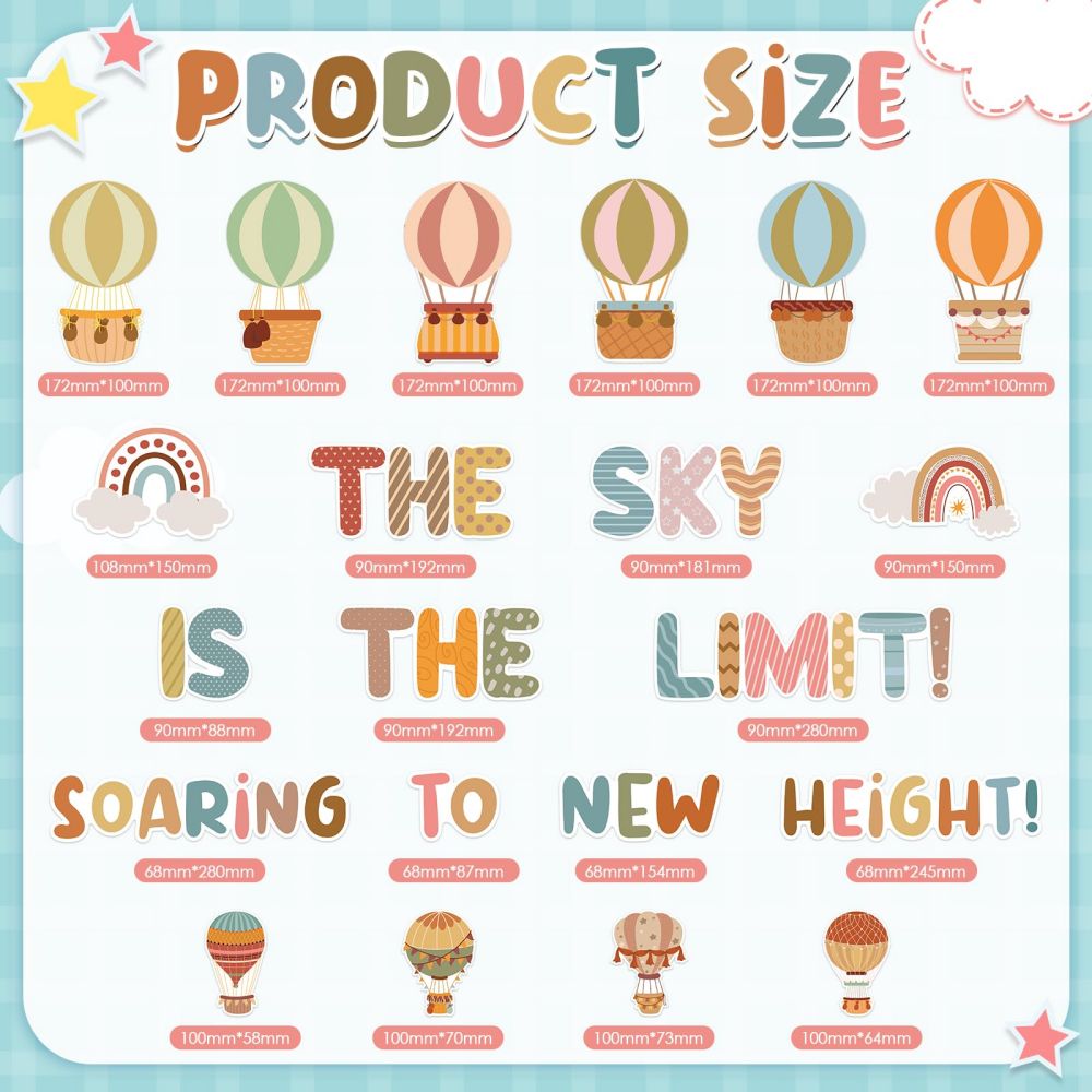3D Hot Air Balloon Honeycomb Decoration