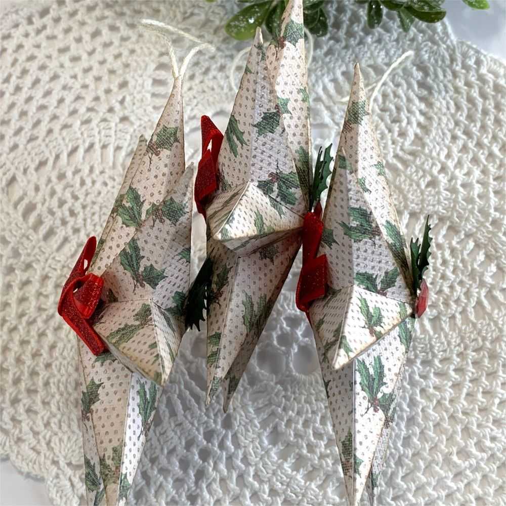 Christmas Paper Stars Christmas Ornaments