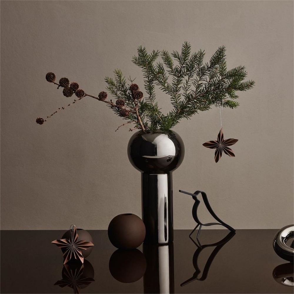 Christmas Paper Stars ornament - coffee