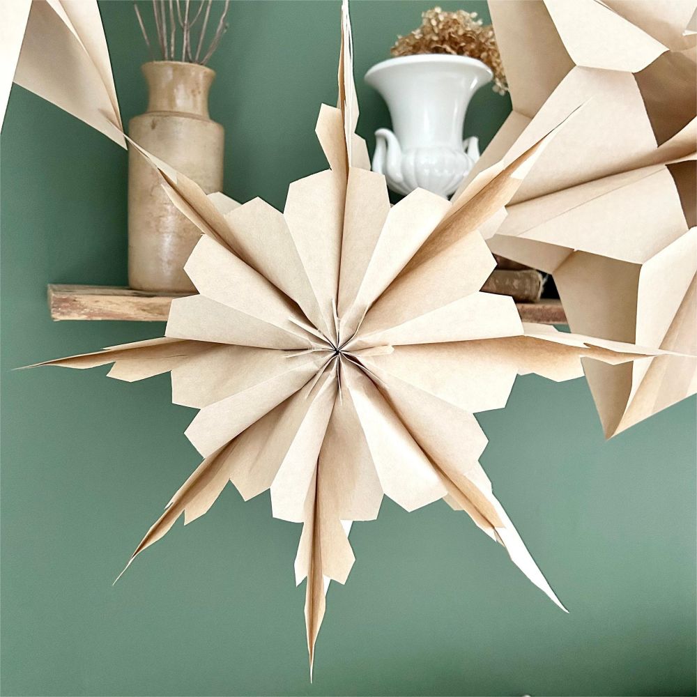 Kraft Christmas Paper Snowflakes