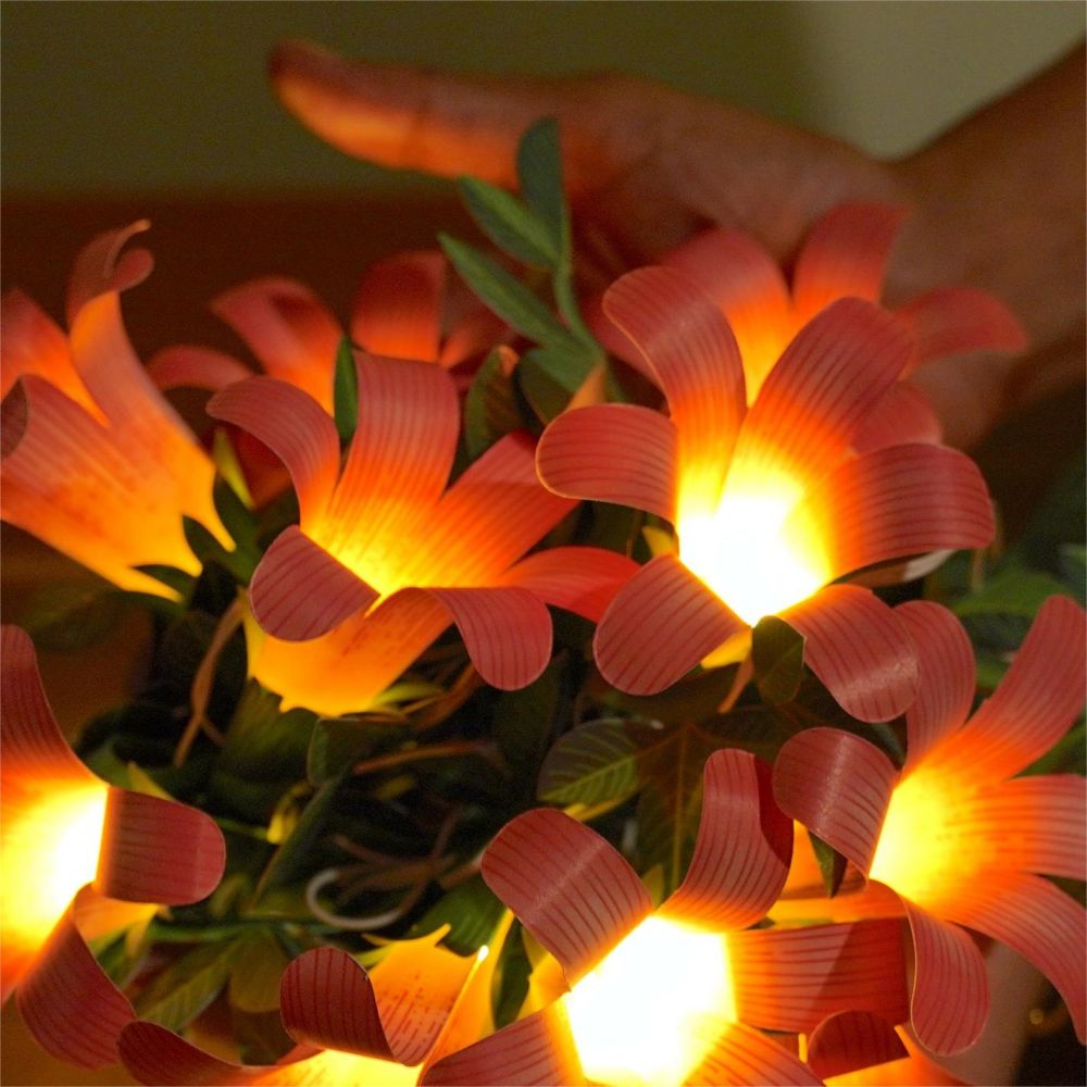 Paper Flower Fairy Lights