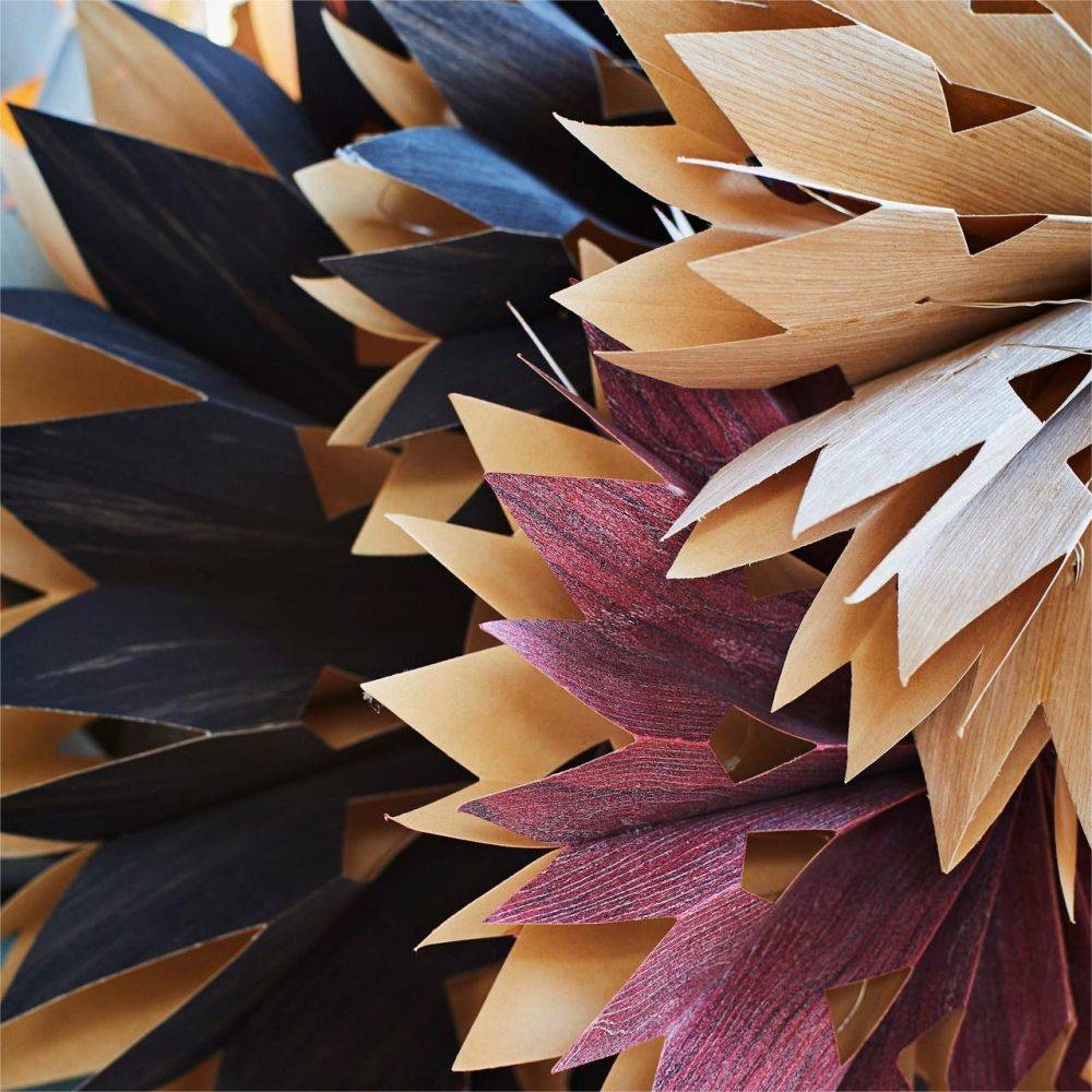Paper Star Ornament With Led Light multicolor