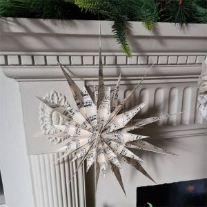 Paper Star Snowflakes With Sheet Music Paper Professional Manufacturer