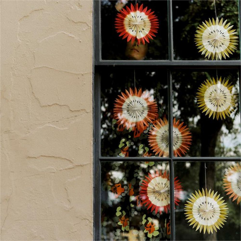 Retro Paper Rosette Decorations