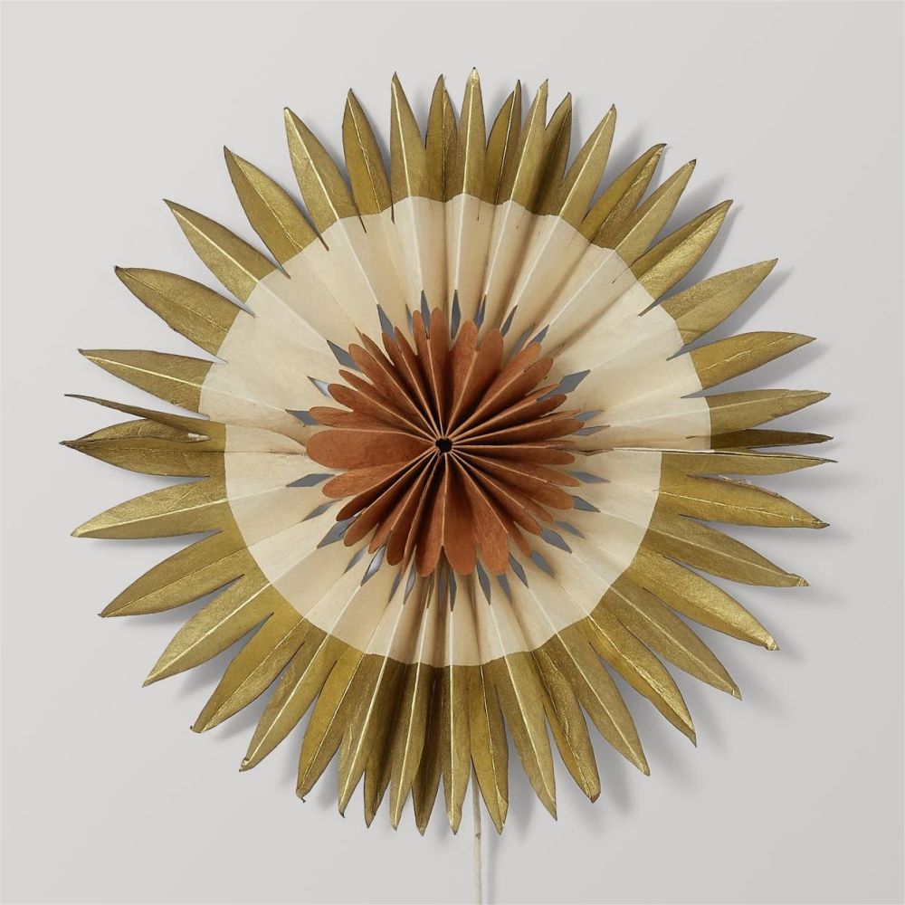 Retro Paper Rosette Tree Topper