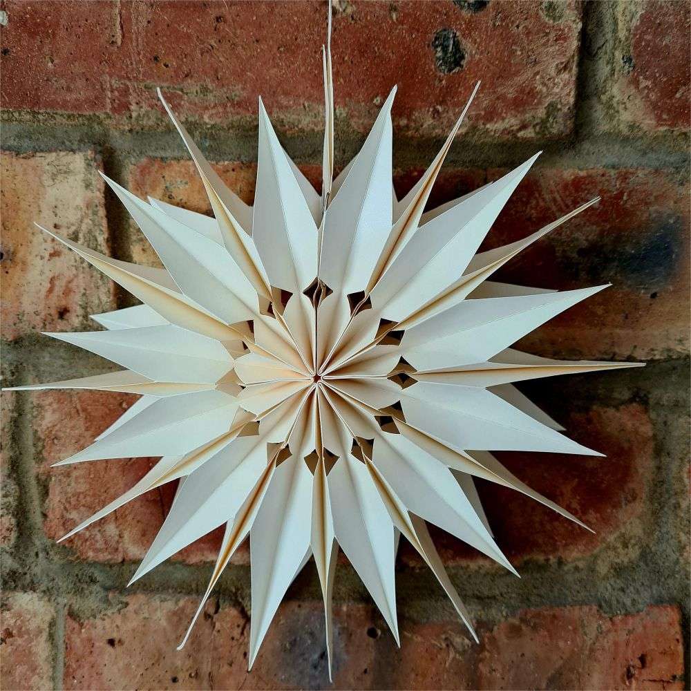 Snow White Flake Fan Decorations