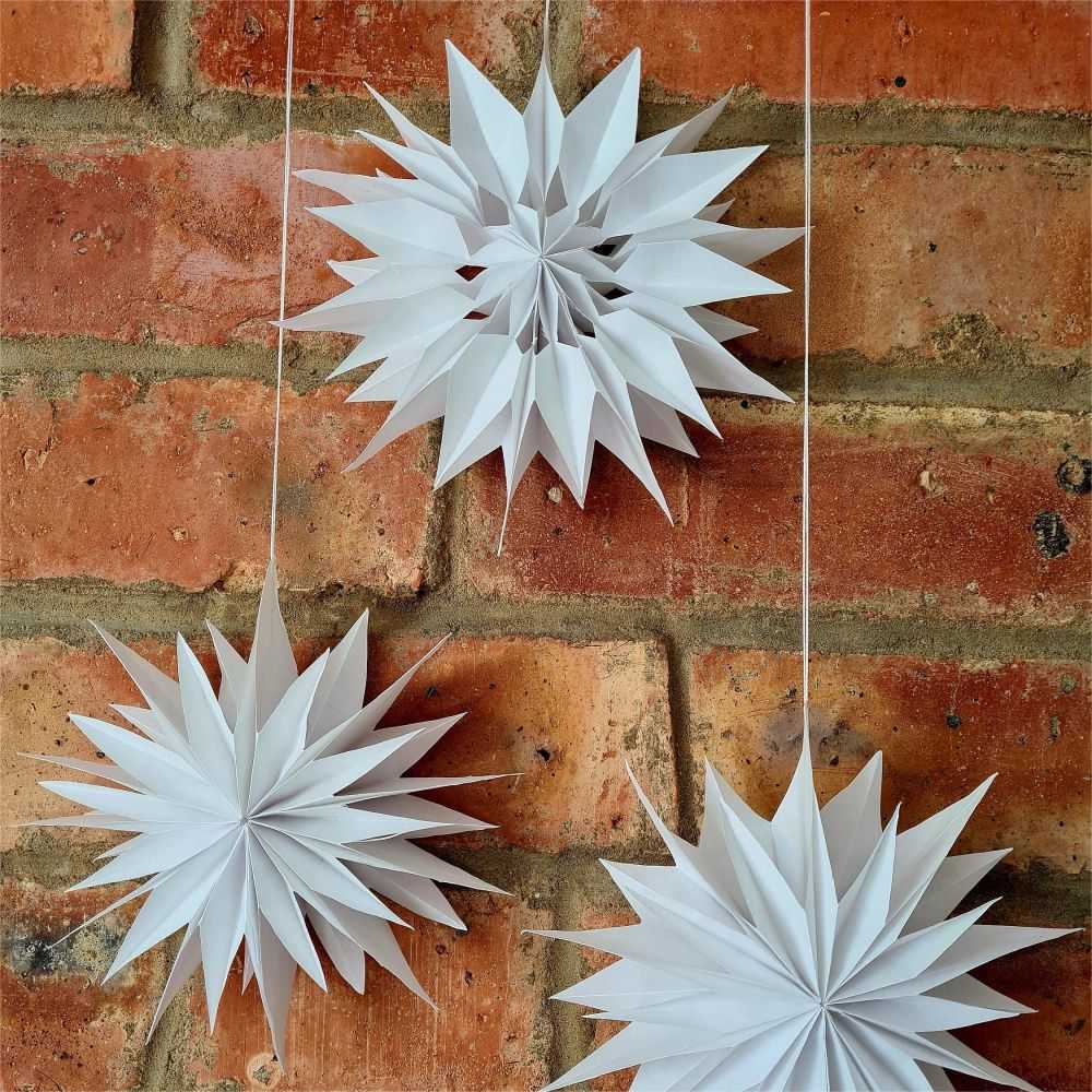 Snow White Flake Fans Wall Decor