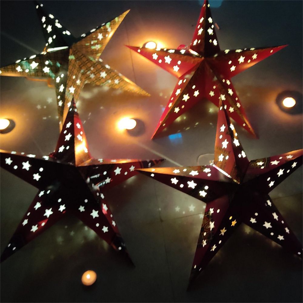 Star Paper Lanterns Paper Star Lights OEM Supplier