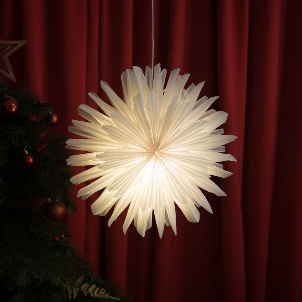 White Paper Snowflake Light