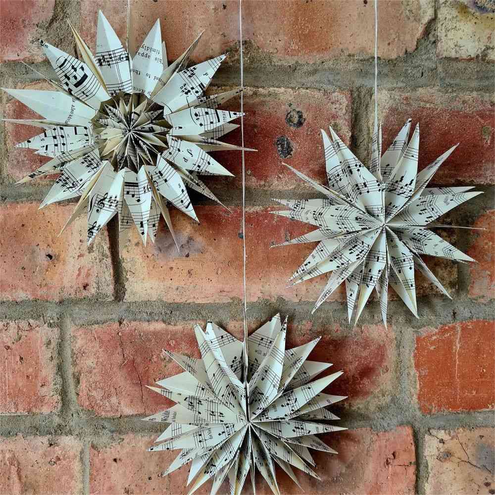 Window Hanging Paper Stars