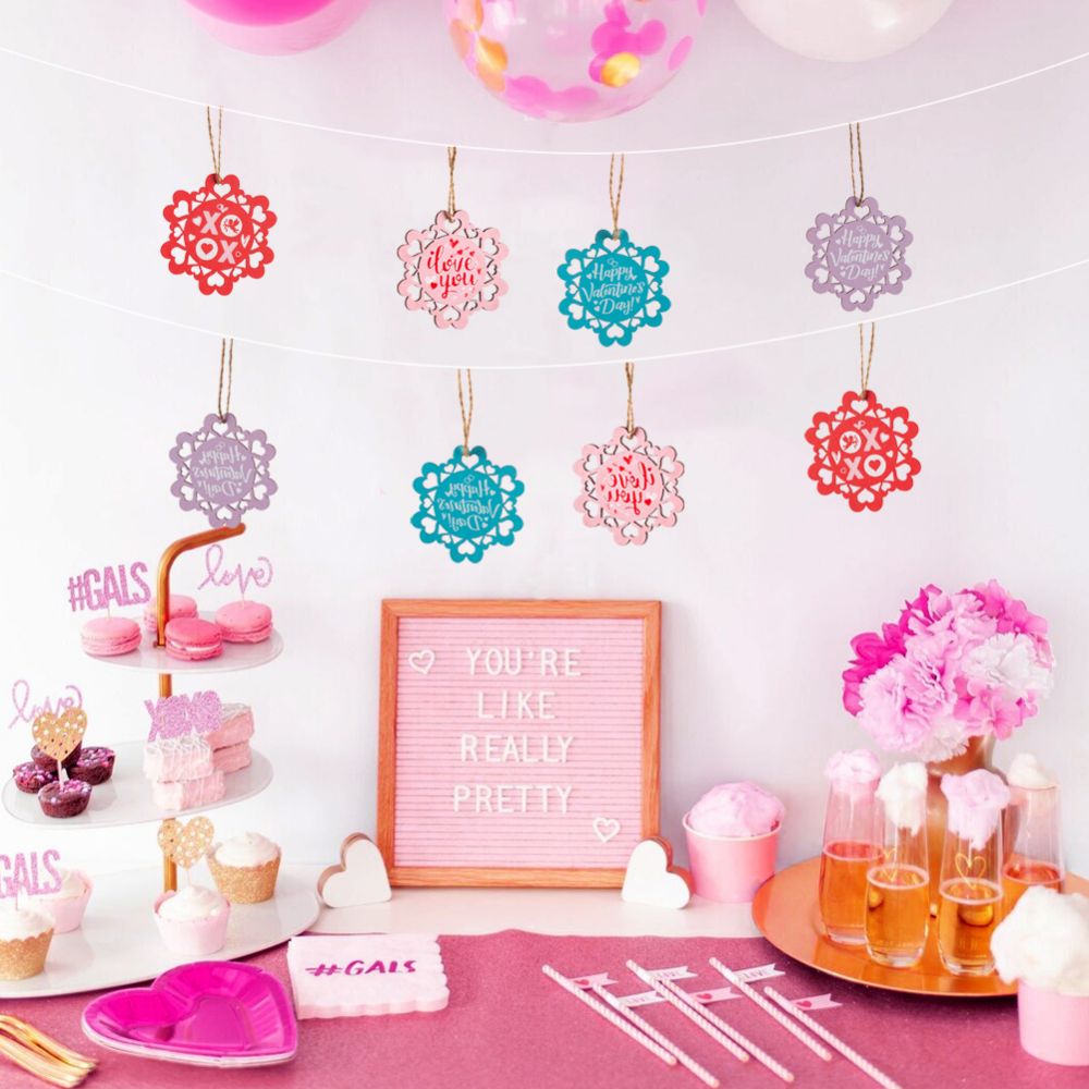 Bulk Order Valentine's Paper Hanging Label Tag Set Decorations