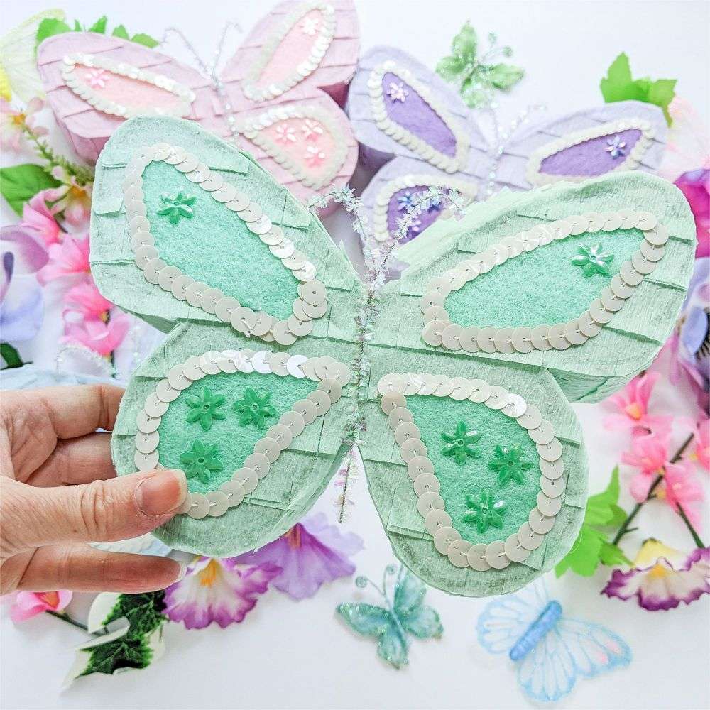 Pastel Green Butterfly Mini Customized Pinata