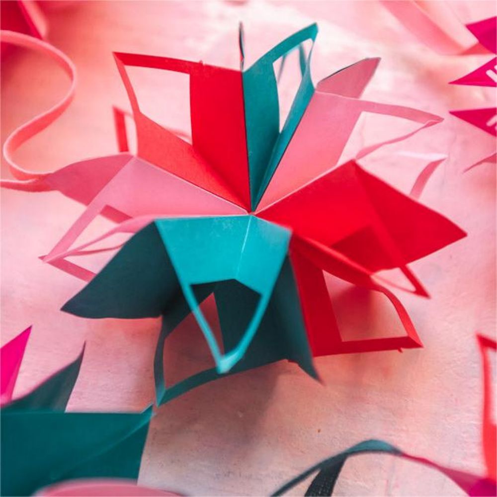 Starburst Ornaments Valentine's Day Party Paper Star