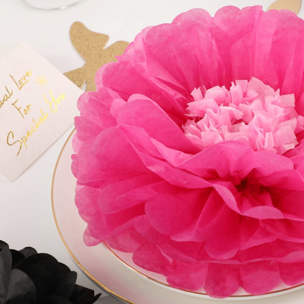 Tissue Paper Flowers Pom Poms3