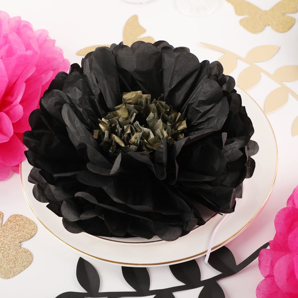 Tissue Paper Flowers Pom Poms