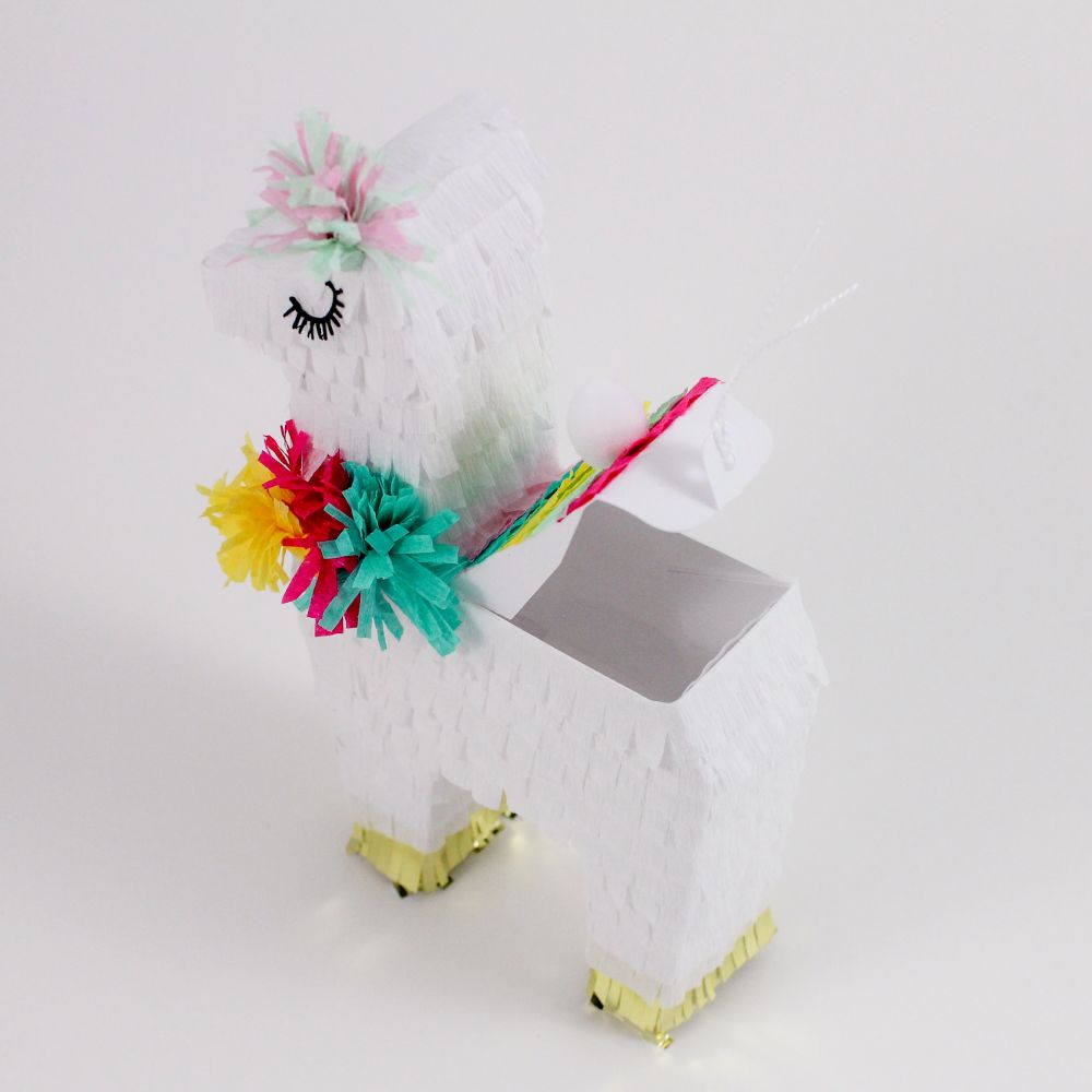 white pinata Llama Theme Party