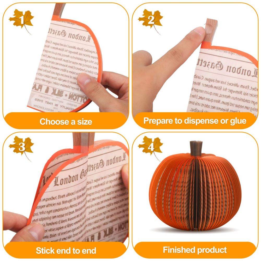 3D Book Pumpkin Craft