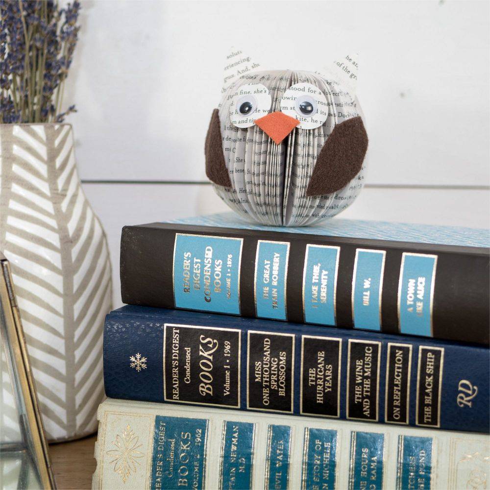 Book Owl Woodland Decor Baby Shower Book Crafts Factory