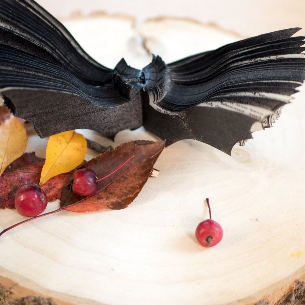 Custom-Made Book Bats Halloween Party Decor Backdrop Bat Paper Craft