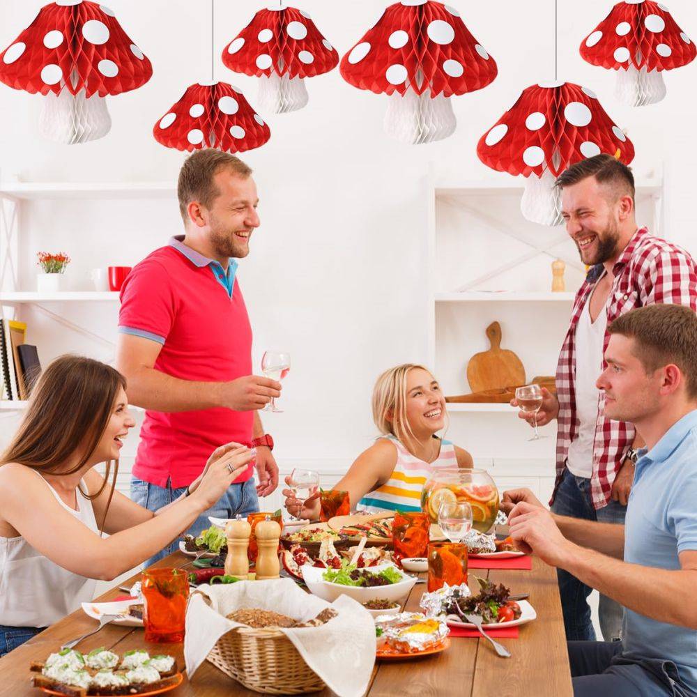 Mushroom Shaped Paper Honeycomb for party