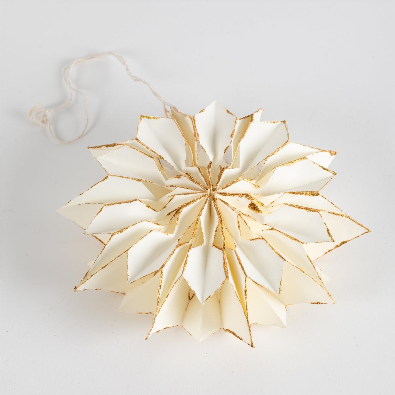 Snowflake Paper Party Decoration White 35cm