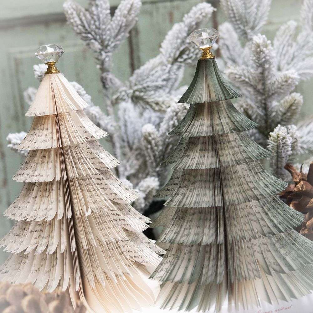 Book Christmas Tree Honeycomb Book Crafts