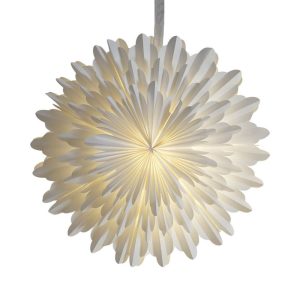Bulk Customized Snow White Decorative Paper Star Light