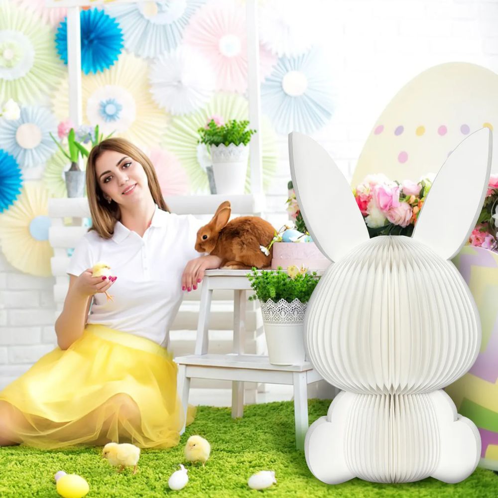 Bunny Paper Honeycomb Standing Display