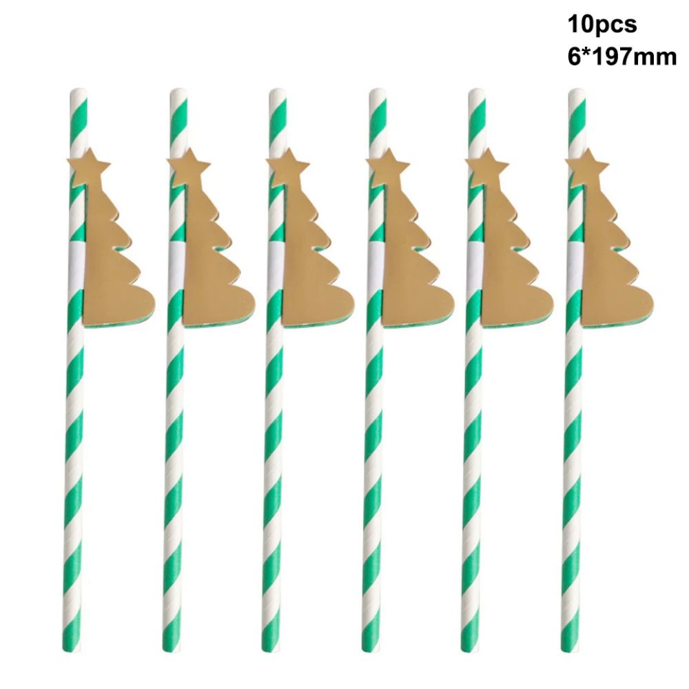 Christmas Tree Shape Cake Toppers 10pcs
