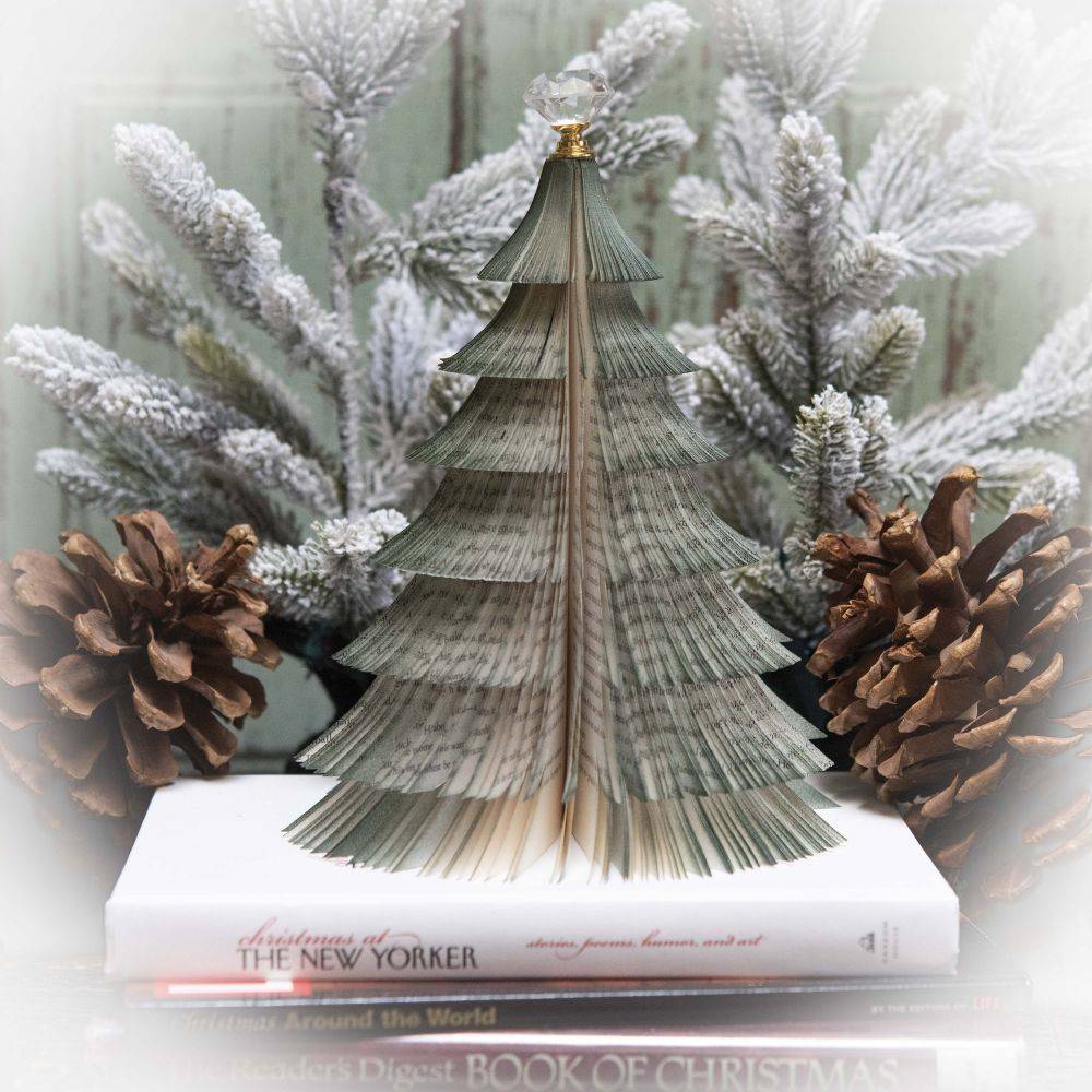 Custom Book Christmas Tree Honeycomb Book Page Crafts